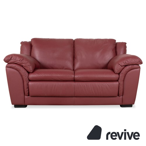 Natuzzi leather two - natuzzi, red