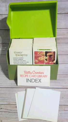 Betty crocker 1971 recipe card - betty,