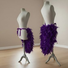 Purple Cosplay Bustle long