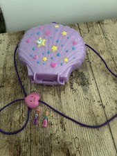 Polly Pocket Shell Bag Under The Sea House with 2 dolls  