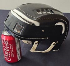 VINTAGE - COOPER SK100 "LOOKALIKE" - HURLING - KID SIZE - BLACK HOCKEY HELMET
