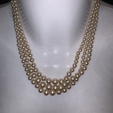 Lotus Faux Pearls Vintage