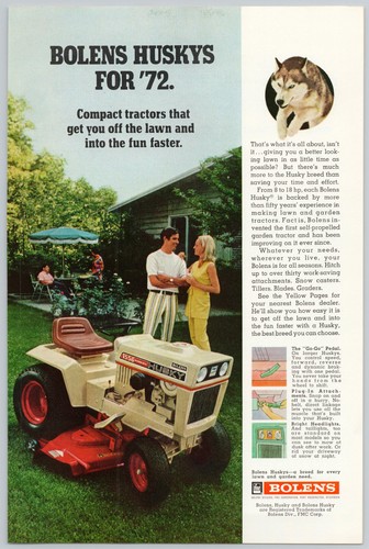 1972 bolens husky - bolens, lawn