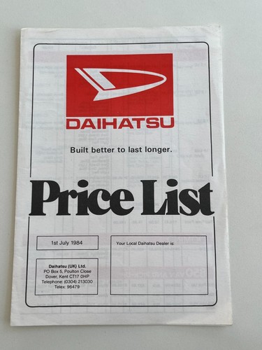 Daihatsu charmant domino 850 - charmant,