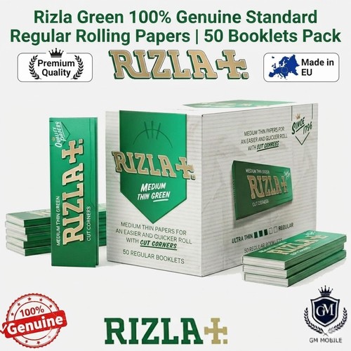 100 genuine rizla green - 100%,