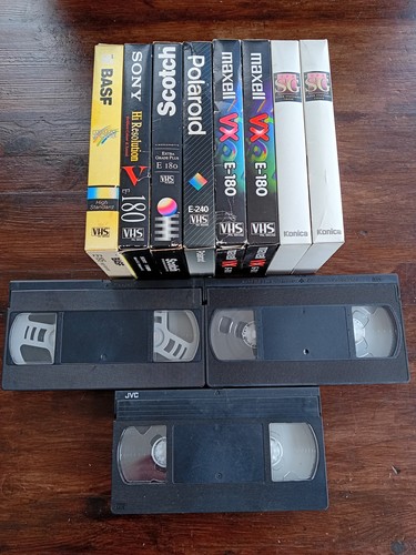 Vhs tapes blank - tapes, recordeable