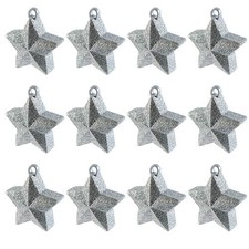 Silver Glitter Star Balloon