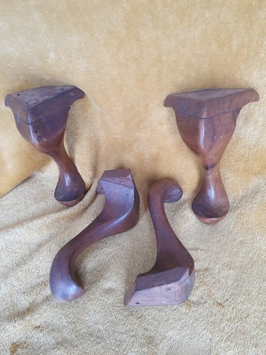 Recovered hardwood queen anne - hardwood,