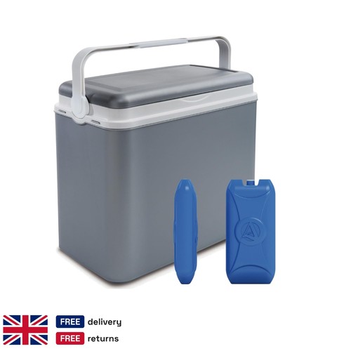 Grey insulated cool box - grey,
