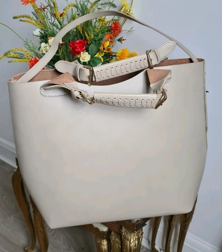 Zara buffalo leather tote - zara,