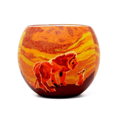 Glass tealight holder - glass,