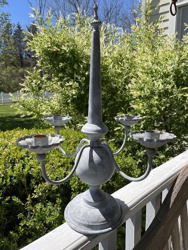 Metal candelabra candle arm - metal, 4