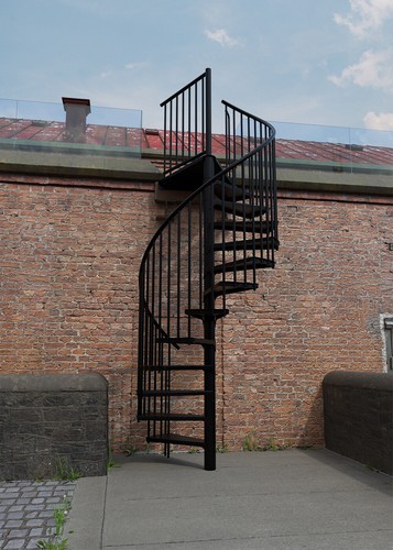Spiral staircase outdoor - staircase,