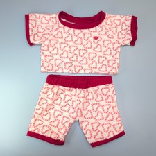 Build A Bear Pink Heart Print