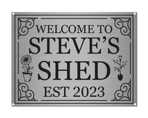 Personalised shed sign plaque - sign,