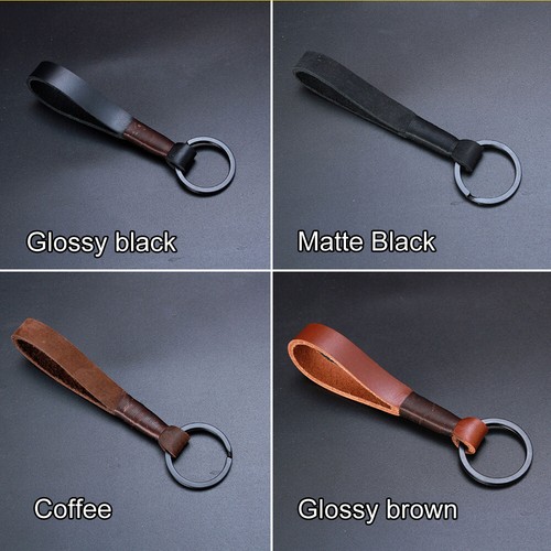 Handmade keychain real - keychain, leather
