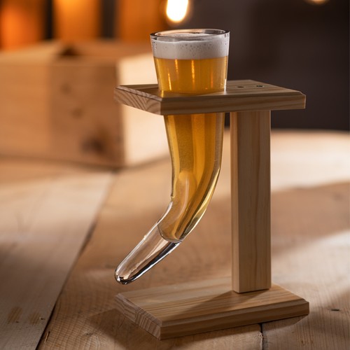 Viking beer horn - horn, glass