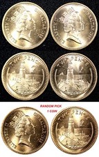 Gibraltar Elizabeth II Bronze 1988 2 Pence BU KM# 21 RANDOM PICK (1 Coin) (728)