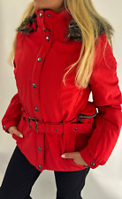 Poivre Blanc Stretch Womens Ski Jacket Ladies Winter Snow Coat Fur Hood M RP£480