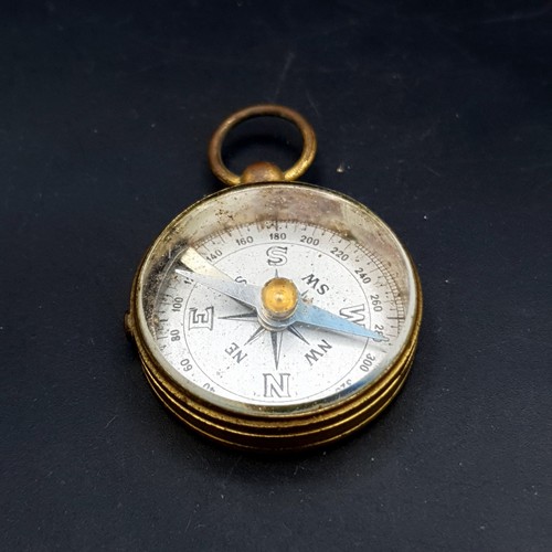 Vintage brass pocket - vintage, compass