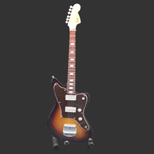 Miniature Guitar - Fender Jazzmaster Sunburst - Model Guitar Inc Stand