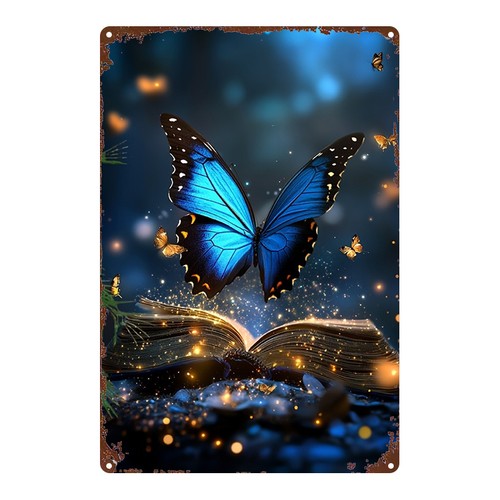 Metal butterfly magic - magic, tin
