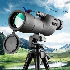 Spotting Scope 25-75X60 Zoom Telescope Monocular FMC BAK4 Waterproof With Tripod