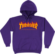 Thrasher Flames Logo Purple