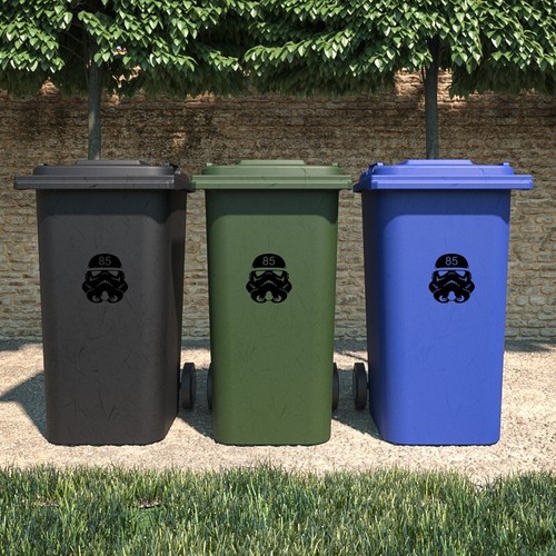 Custom wheelie bin stickers - wheelie,