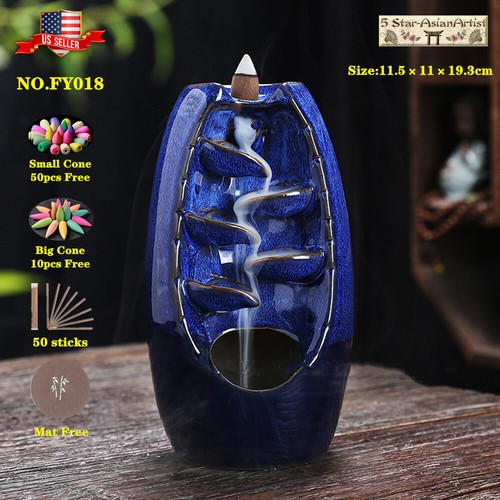Ceramic backflow incense cone - backflow,
