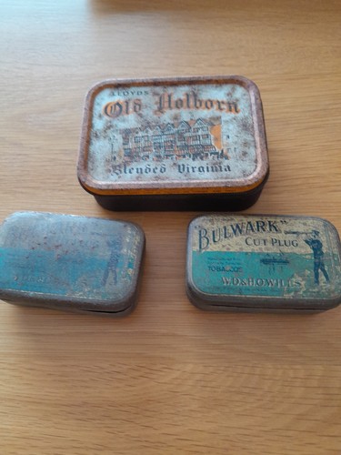Three antique tobacco - antique, old