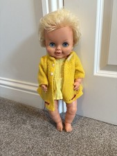 Vintage 1970s Palitoy Tiny Tears Collectable Baby Doll Made In England