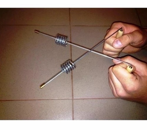 Dowsing rods double spiral - double,
