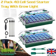 2X 40 Holes Seed Trays with