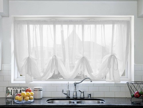 Polyester voile tie blinds - tie,