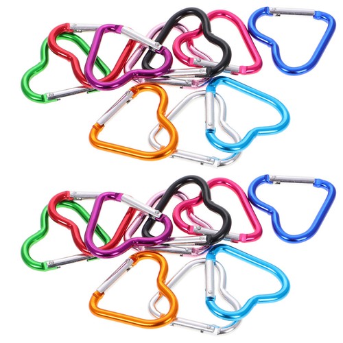 20pcs durable heart - durable, carabiner