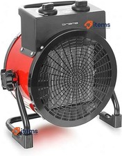 EMERIO - Power Fan Heater 3000 Watt - Ceramic Heater - Turbo Electric Red