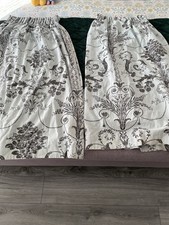 Laura Ashley Josette Duck Egg Blue Charcoal Bespoke Curtains 49” Drop x 78” Wide