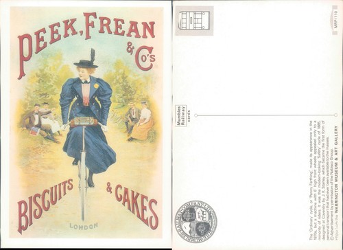 Woman penny farthing - on, a