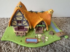 Disney Polly Pocket Snow White & the Seven Dwarfs Light Up Cottage 1995 Compact