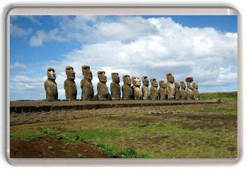 Easter island fridge magnet - island,