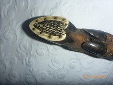 Large Rare Antique Stag Hoof & Horn Page Turner.  Taxidermy. Unusual Curio