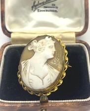 Antique hand carved shell