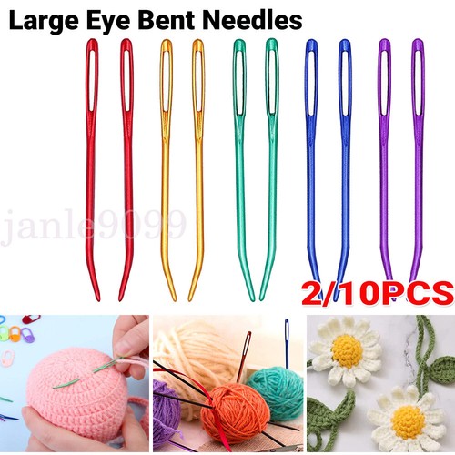 10pc large eye bent - large, tip