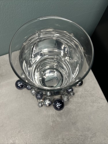 Silver christmas candle holder - christmas,