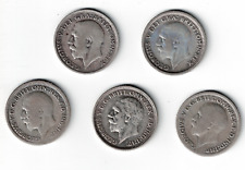 5 x King George V Sixpences 6d