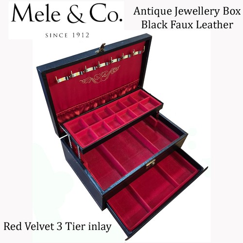 Mele black faux leather - (usa),