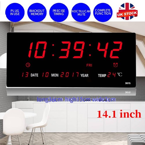 Digital led wall clock - led,