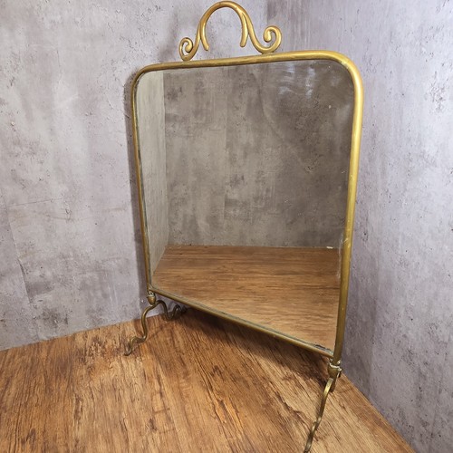 Antique mirror gold brass - mirror, &
