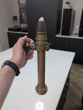 Antique Brass Ships Gimbaled Candle Holder - Complete And In Good Condition 